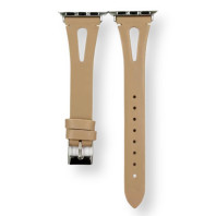 Кожаный ремешок V-Leather на Apple Watch 38/40/41mm Biscuit 